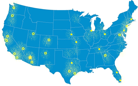 Server Movers Service Areas Nationwide
